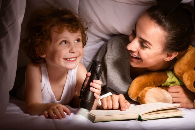 Reading with a child Reading with a Child